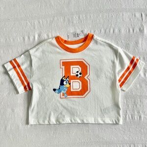 Bluey, Kids White and Orange T-Shirt